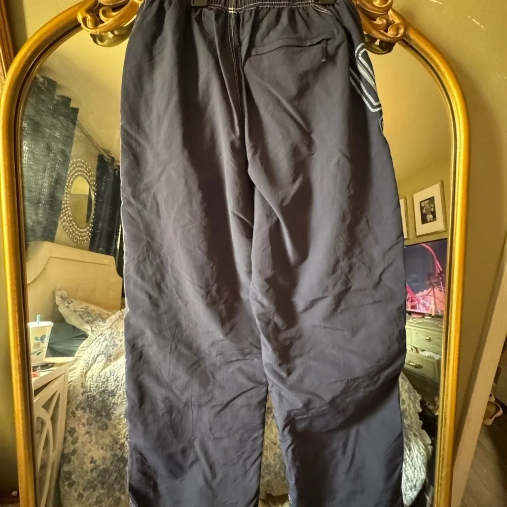 Supreme  spell out embroidered Dark Blue Logo Track Pants